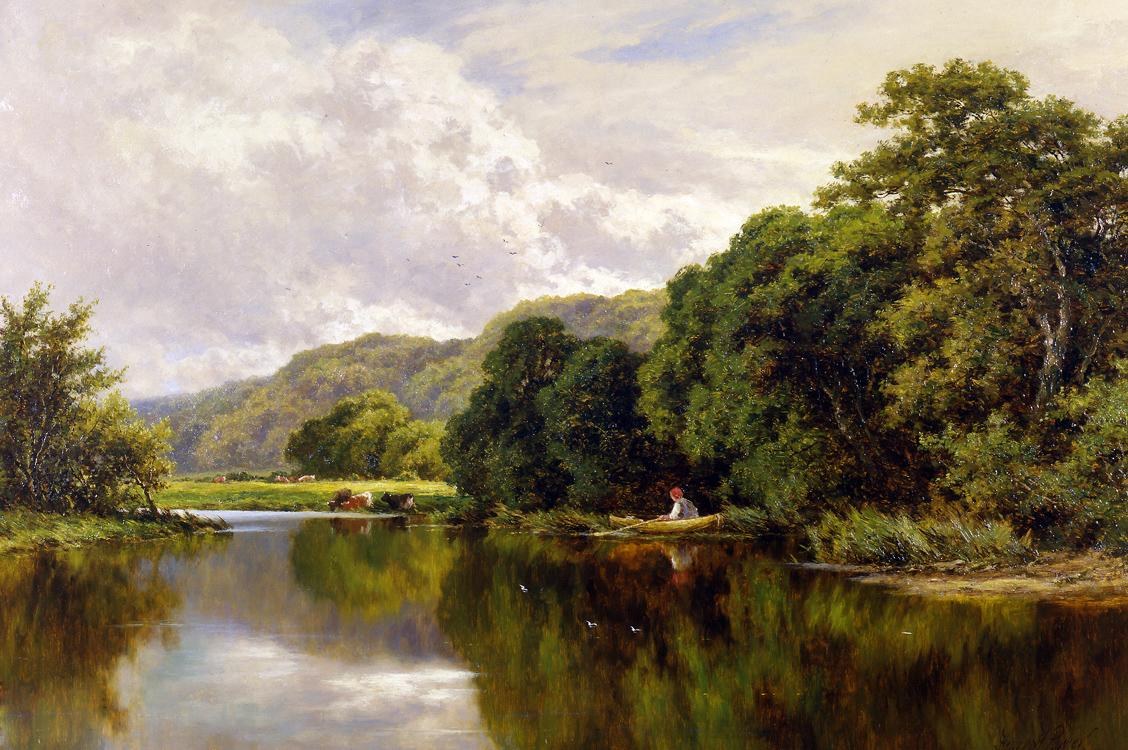 Henry H. Parker Nature's Mirror, on the Banks of the Thames